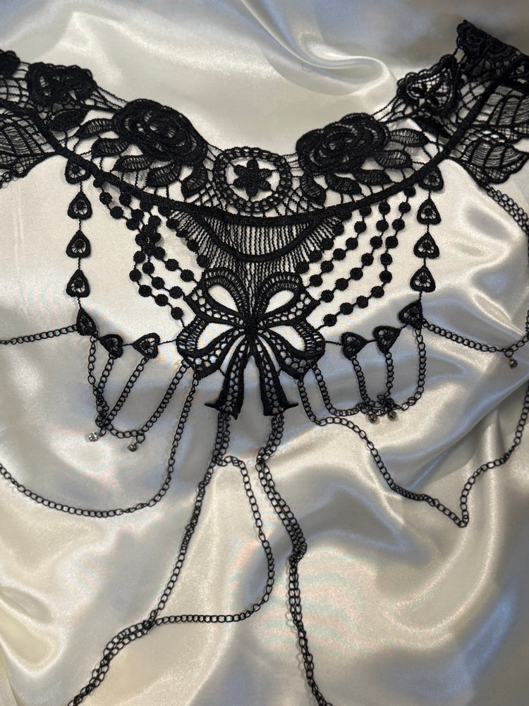 Chained Lace Body Necklace