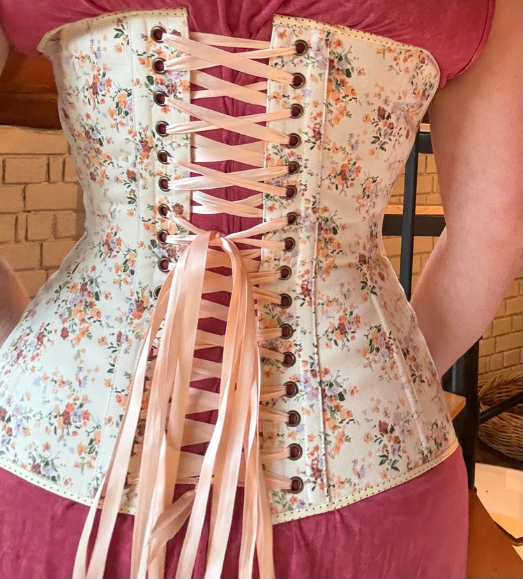 Edwardian Corset - Ivory Rose