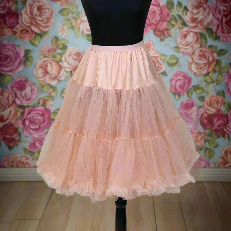 Petticoat Crinoline Skirt: Rose Quartz / M / L