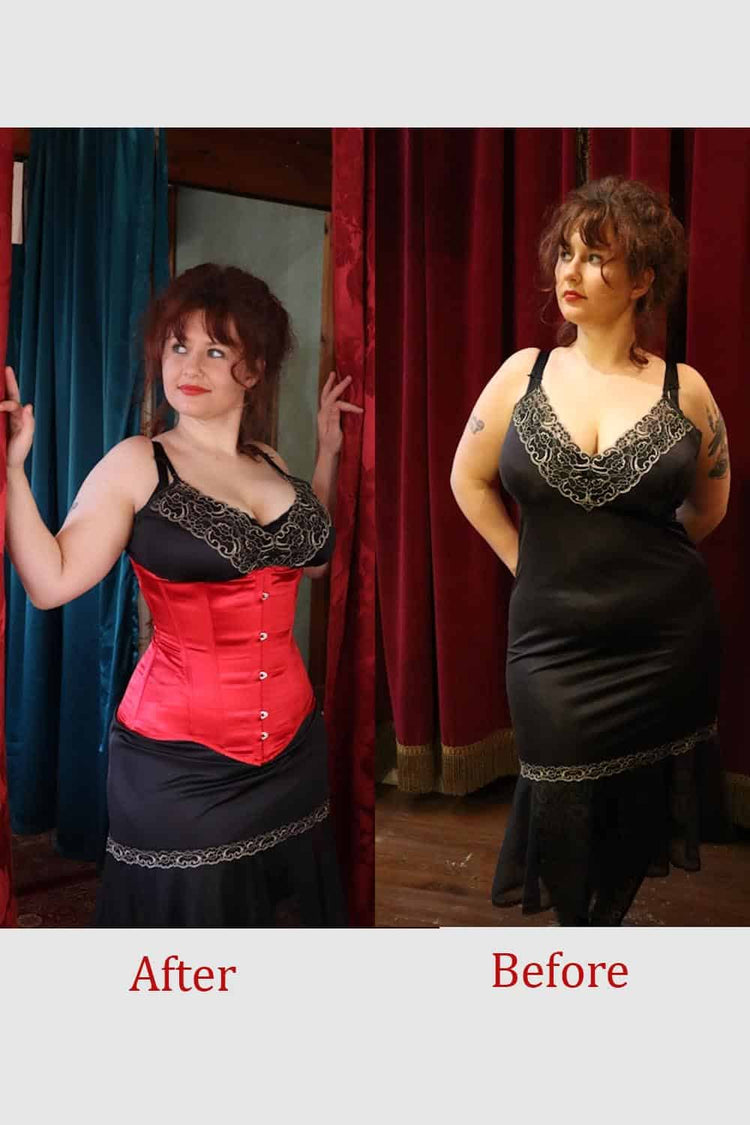 Edwardian Corset - Tea Rose Satin