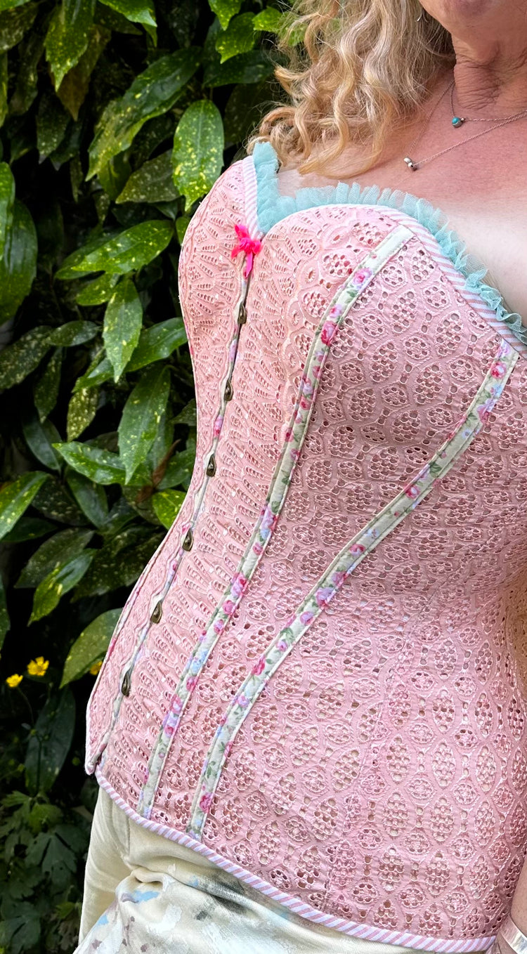 Peach Petaline Summer Corset