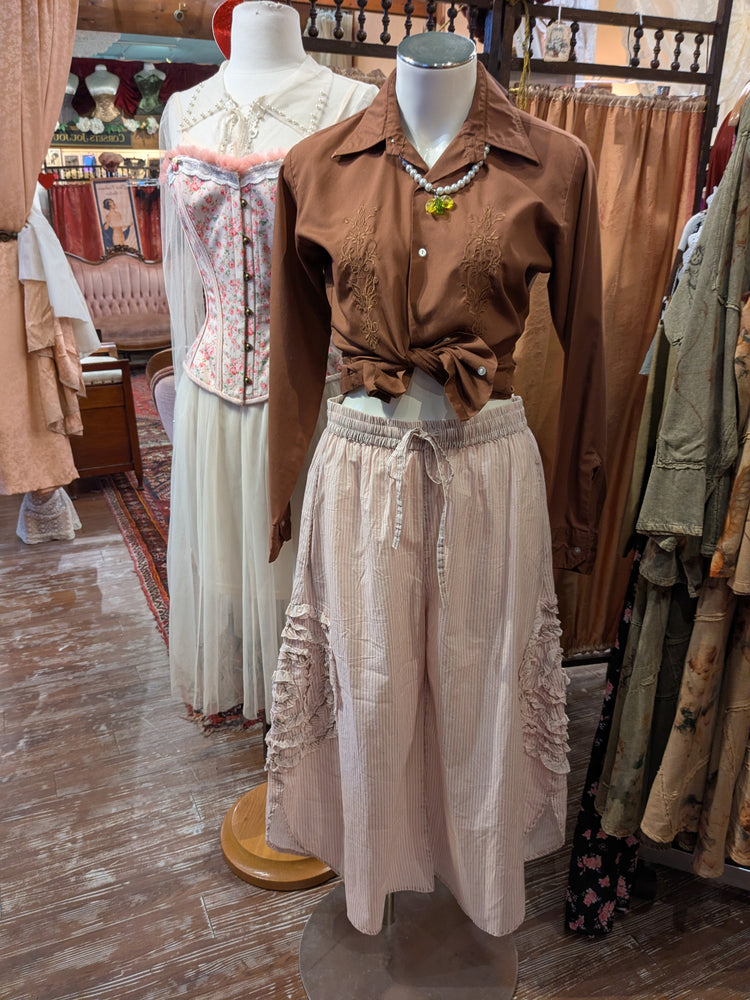 Paper Lace: Pink Stripe Pants