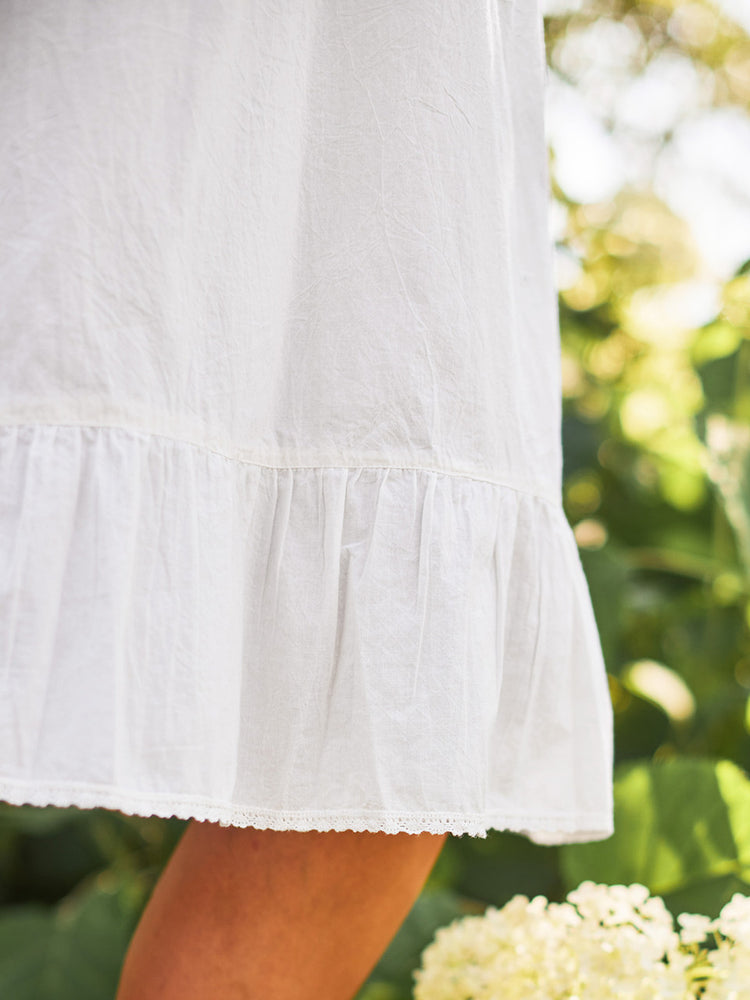 Valerie Slip in White - by April Cornell