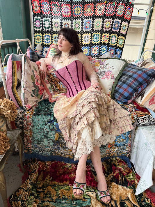 Paper Lace: Antique Roses and Ruffles Petticoat