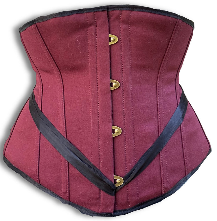 Crimson Cotton Petite Cincher Corset