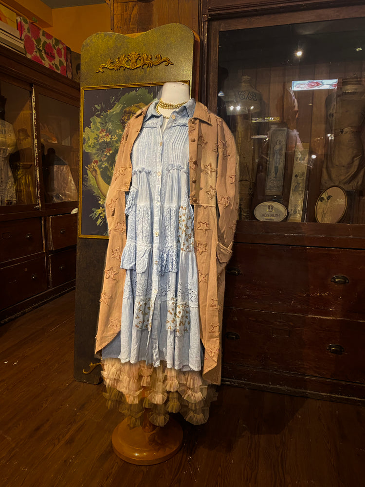 Paper Lace π Star Coat β Tawny Tan Denim