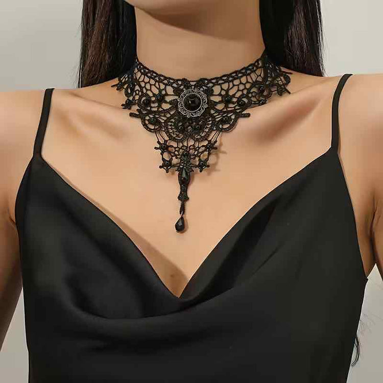 Lace Necklace Collection: Black Lace