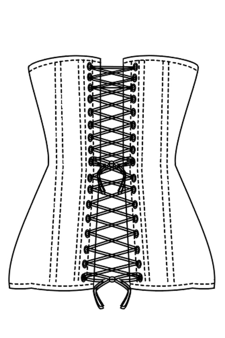 Cincher Corset - Black Satin
