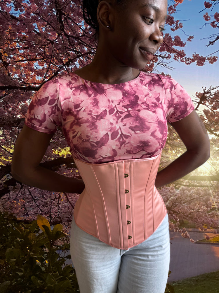 Cincher Corset - Tea Rose Satin