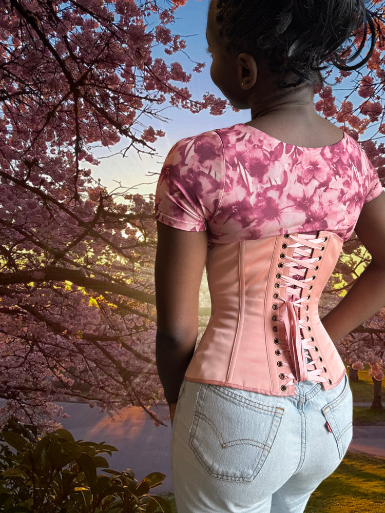 Cincher Corset - Tea Rose Satin