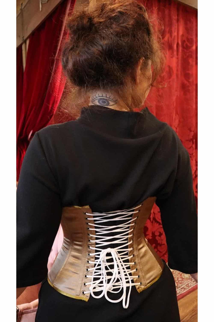 Cincher Corset - Gold Satin