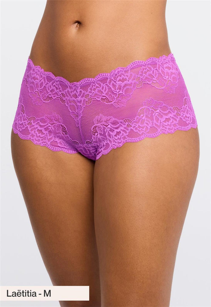 Lace Cheeky Panty - Dahlia
