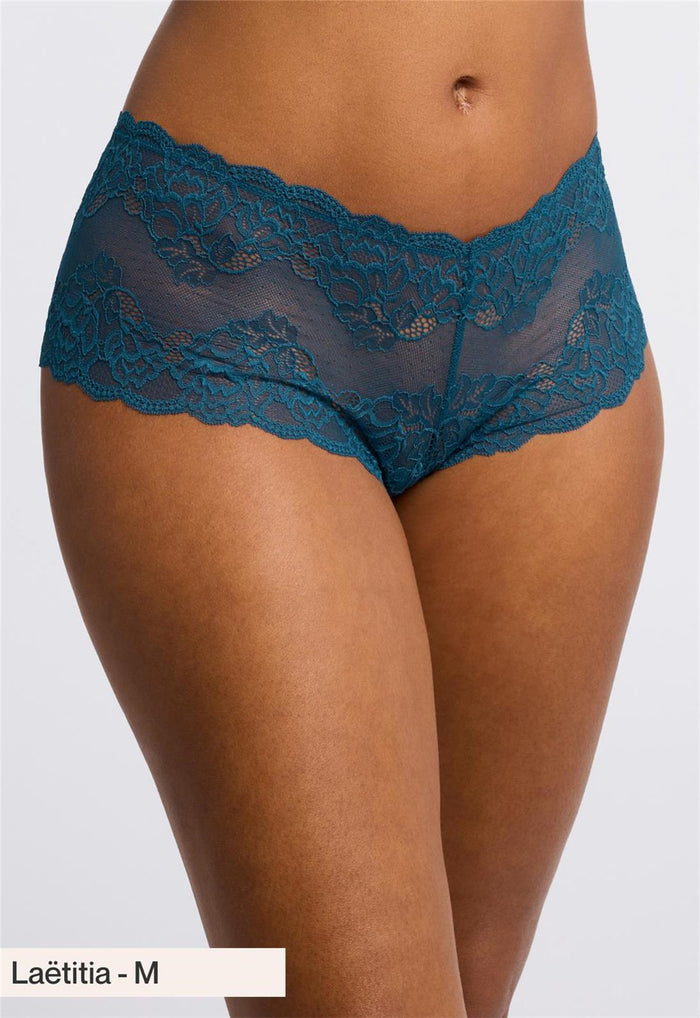 Lace Cheeky Panty - Surf