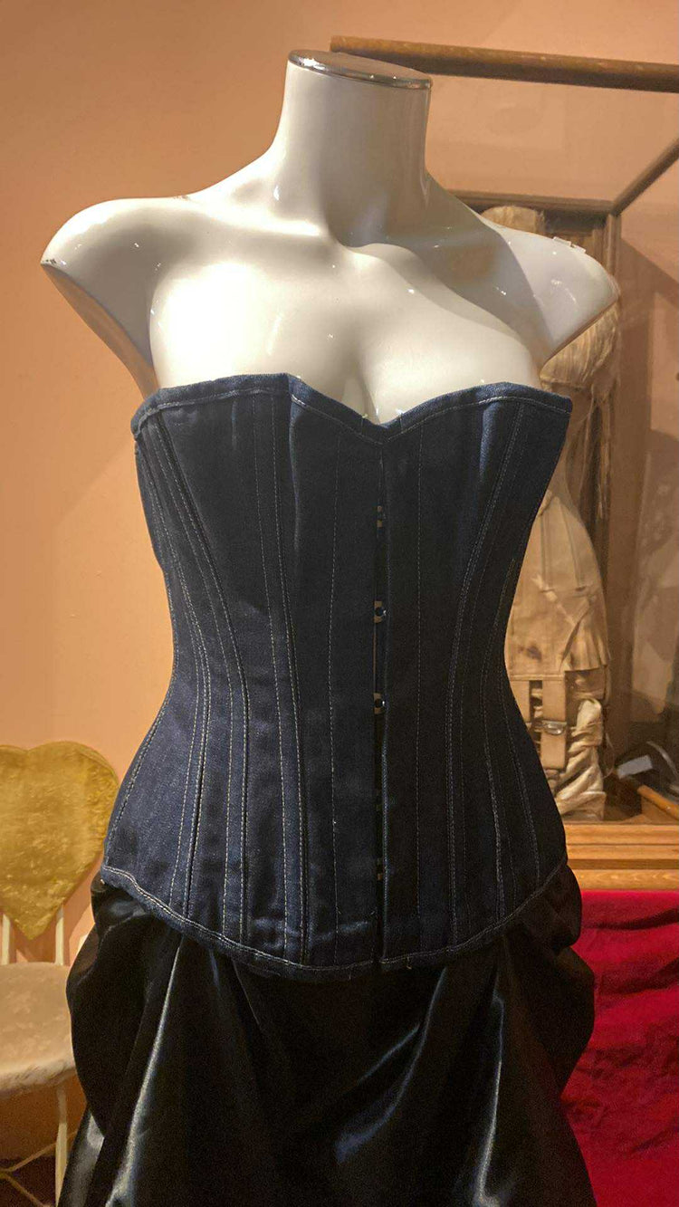 Denim Overbust Corset