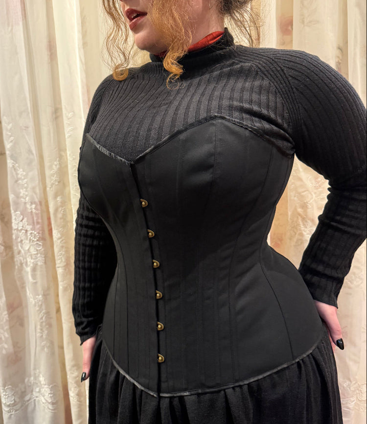 Black Cotton Sateen Eynede