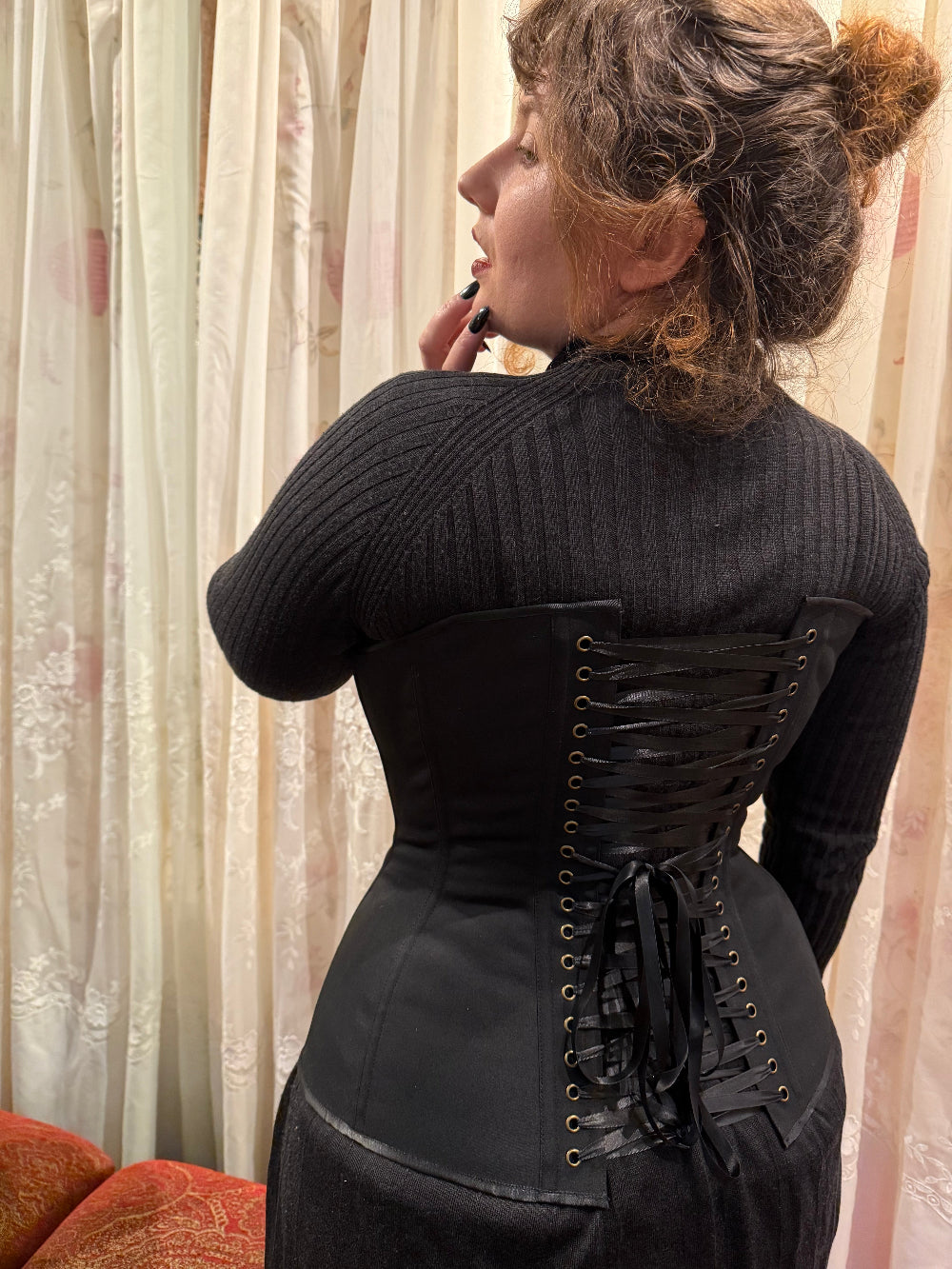 Black Cotton Sateen Eynede