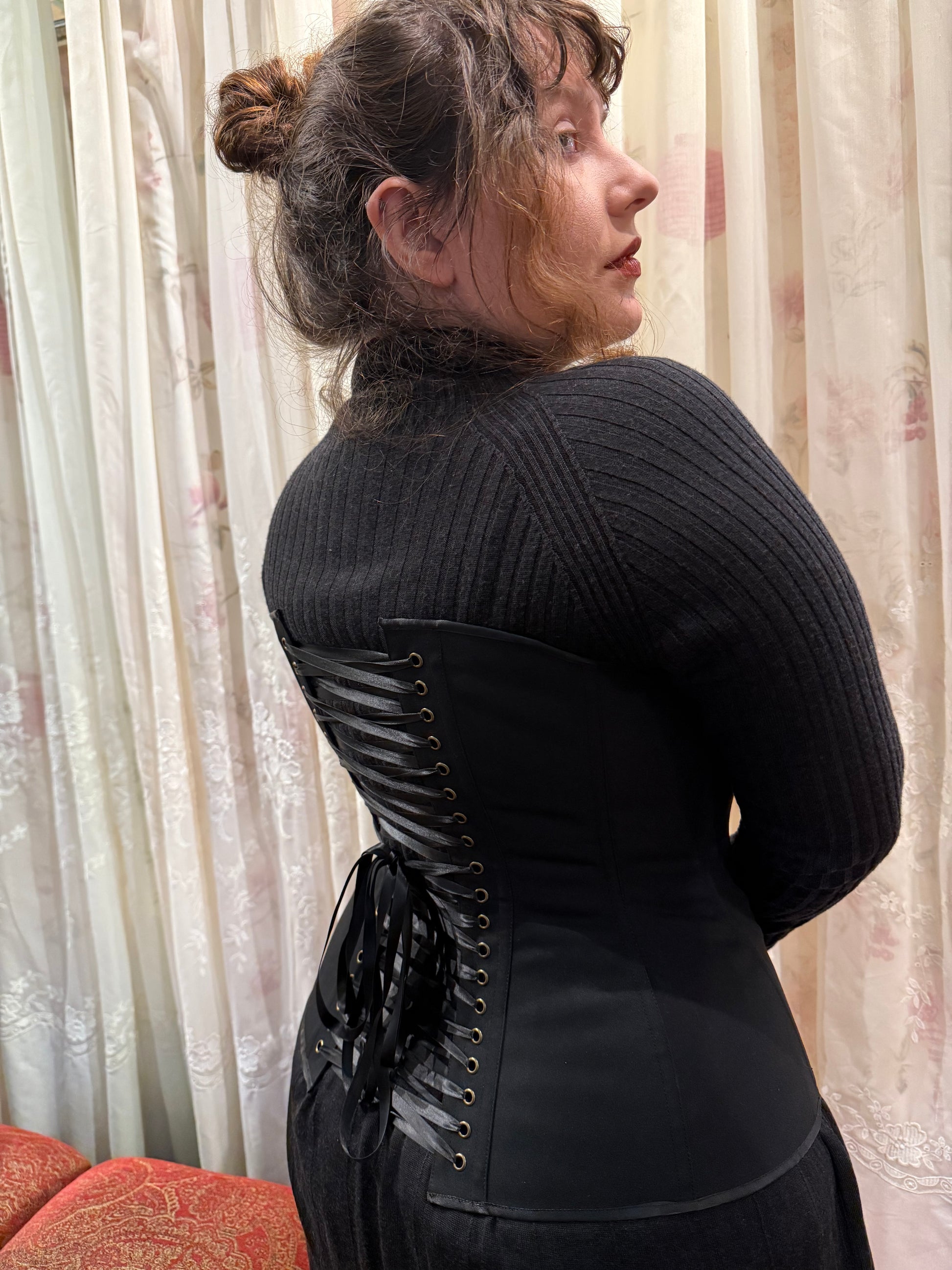 Black Cotton Sateen Eynede