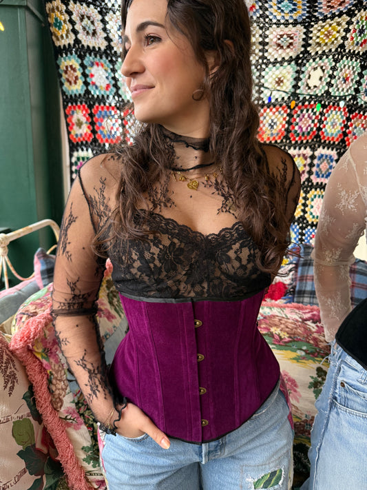 Heliotrope Velvet - Cincher Corset