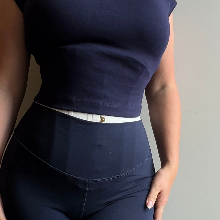Petite Edwardian Corset - Ivory Cotton Sateen