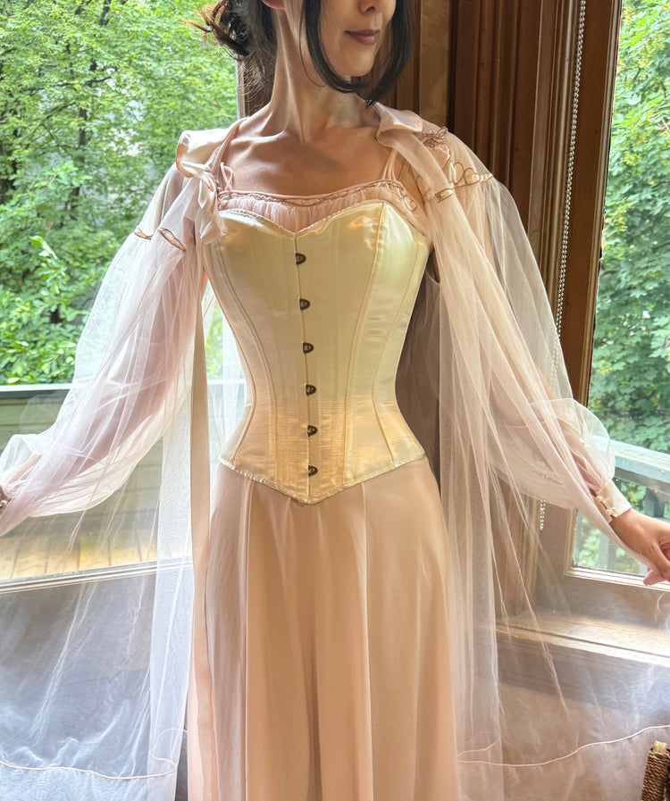 Juliet Corset - Ivory Satin