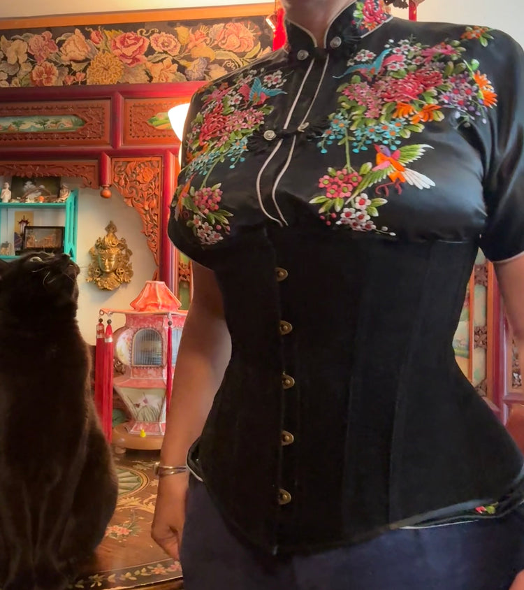 Cincher Corset - Black Velvet