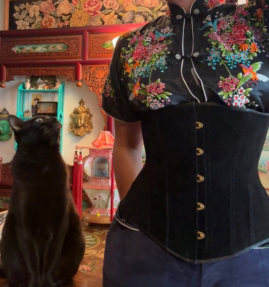 Cincher Corset - Black Velvet
