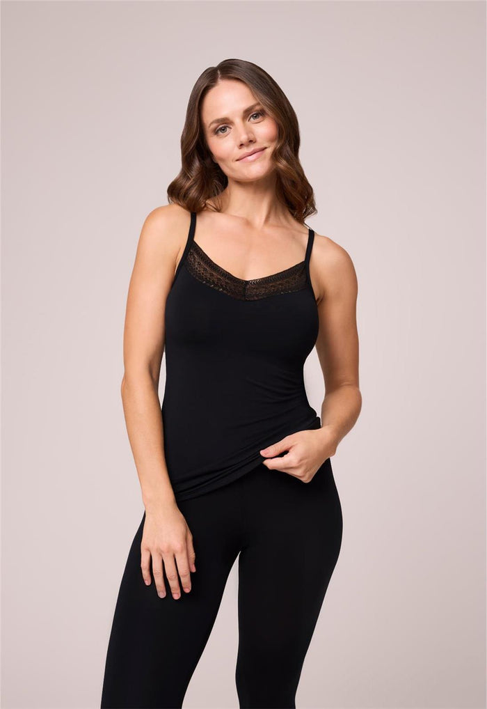 BodyBliss Black Lace Camisole