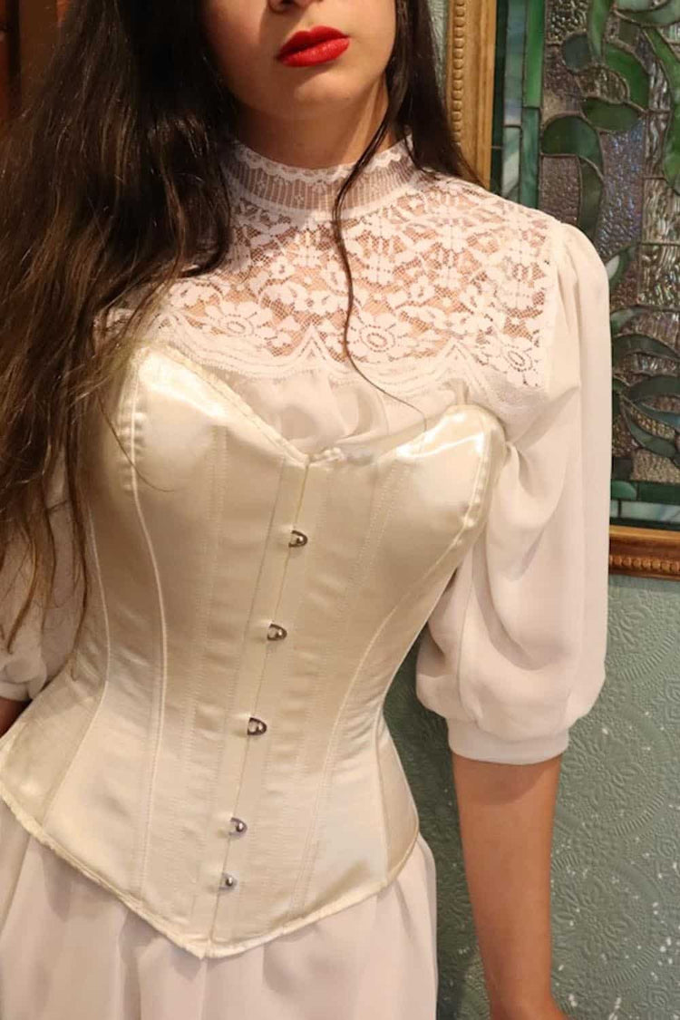 Juliet Corset - Ivory Satin