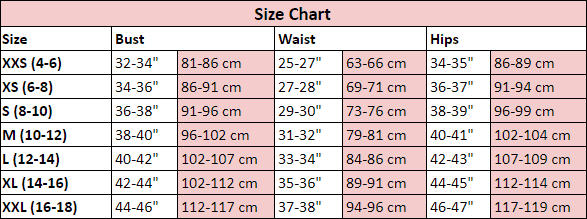 April Cornell Size Chart