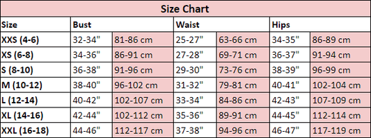 April Cornell Size Chart