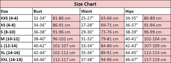 April Cornell Size Chart