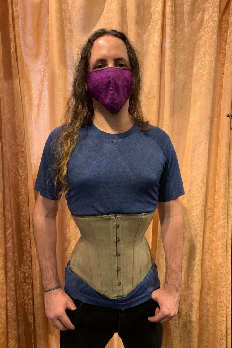 Cincher Corset - Sage Coutil