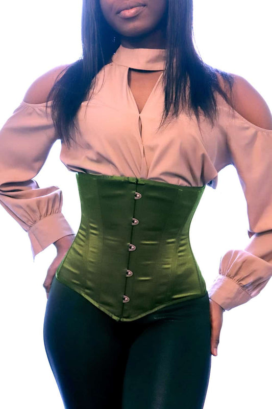 Cincher Satin JADE Green (1)