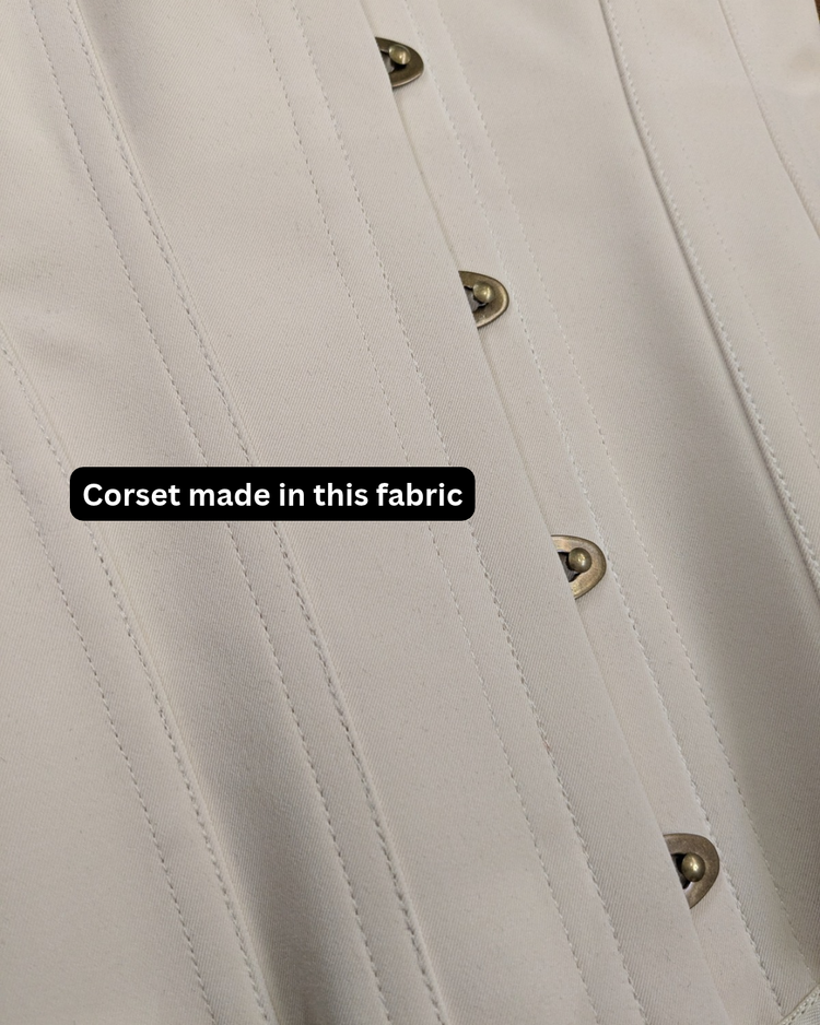 Eynede Corset - Ivory Cotton Sateen