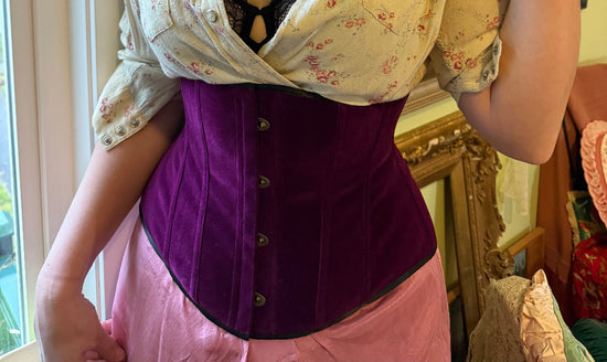 Heliotrope Velvet Petite Cincher