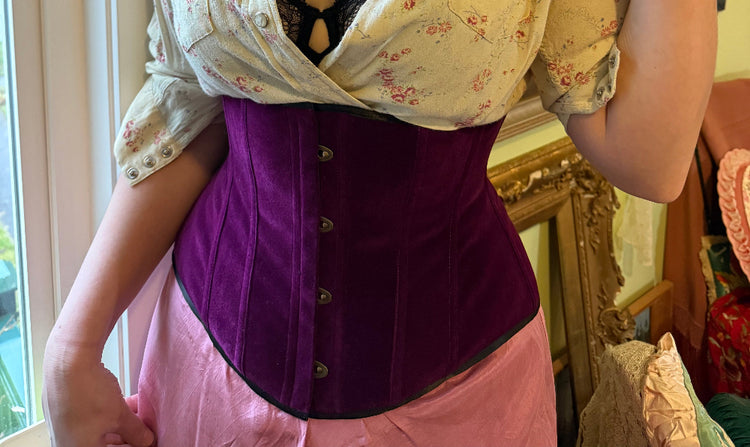 Heliotrope Velvet Petite Cincher