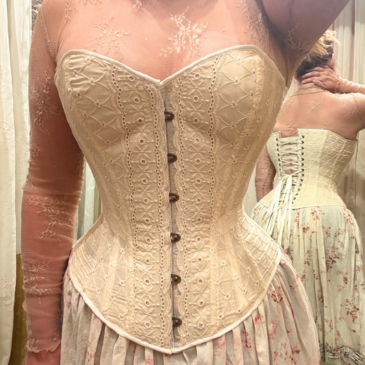Juliet Corset - Ivory Heirloom Eyelet