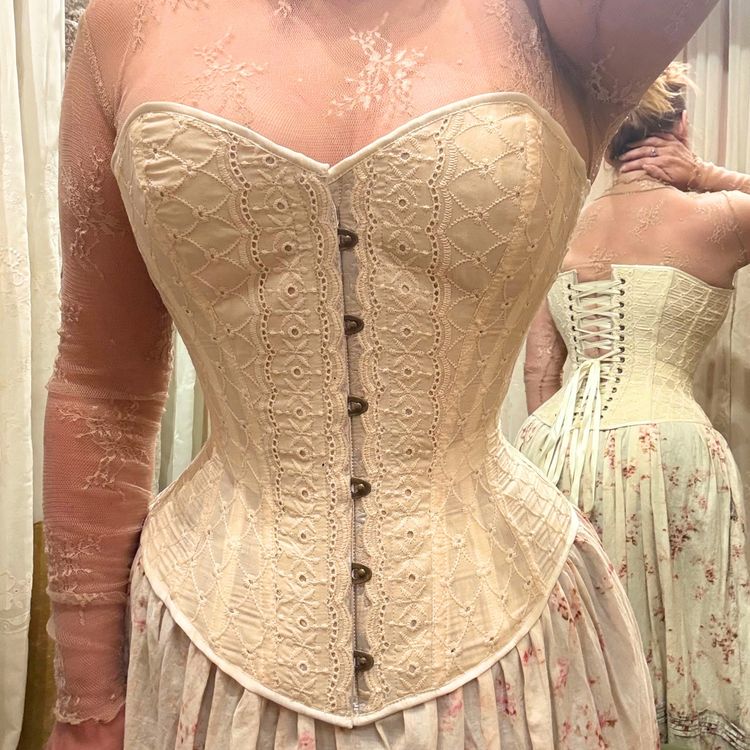 Juliet Corset - Ivory Heirloom Eyelet