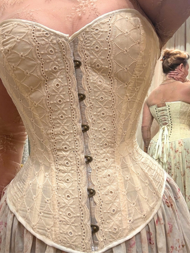Juliet Corset - Ivory Heirloom Eyelet