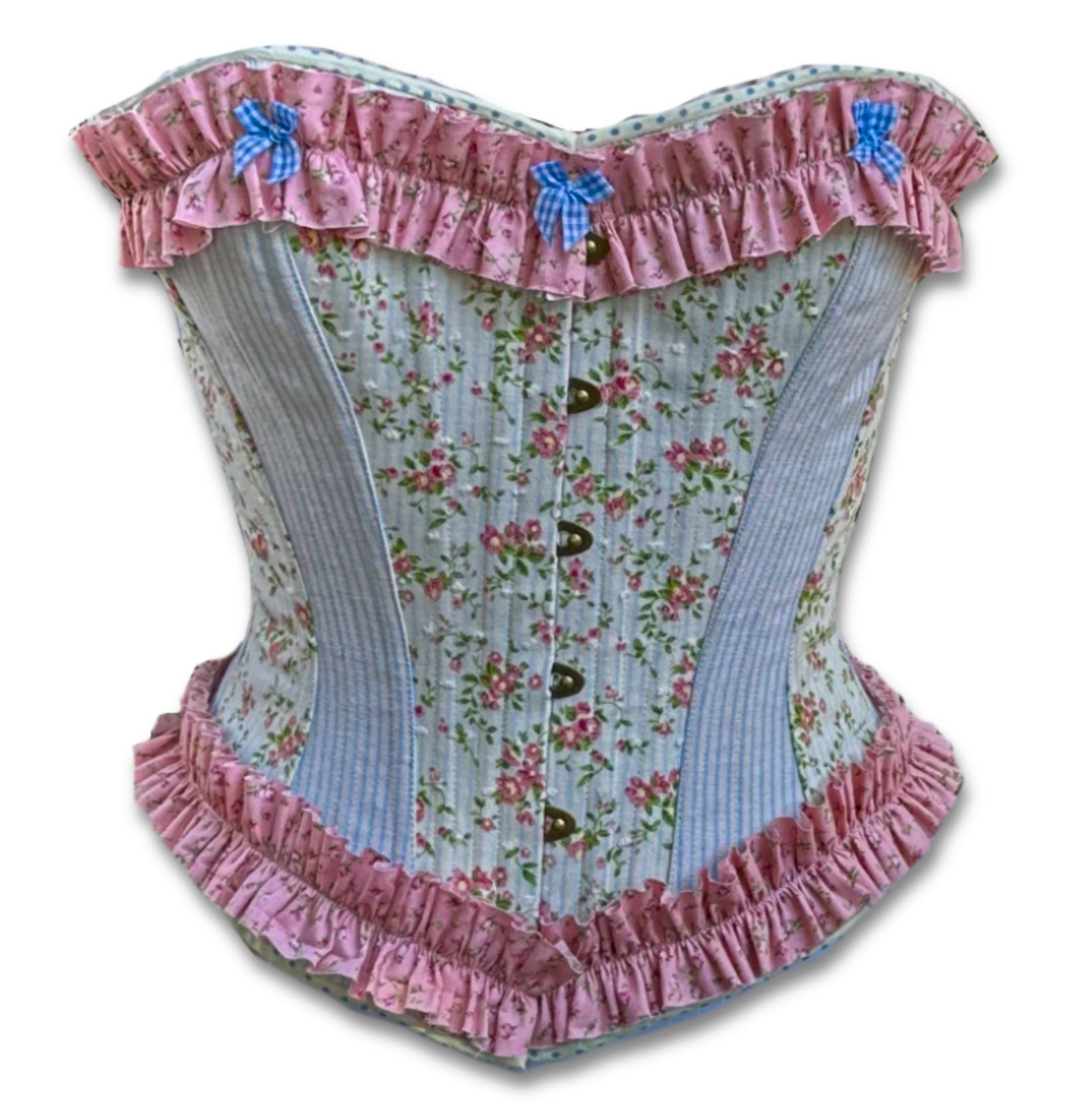 Primrose and Pinstripes - Victorian Corset
