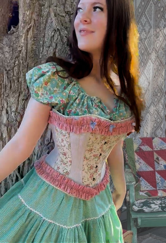 Primrose and Pinstripes - Adora Corset