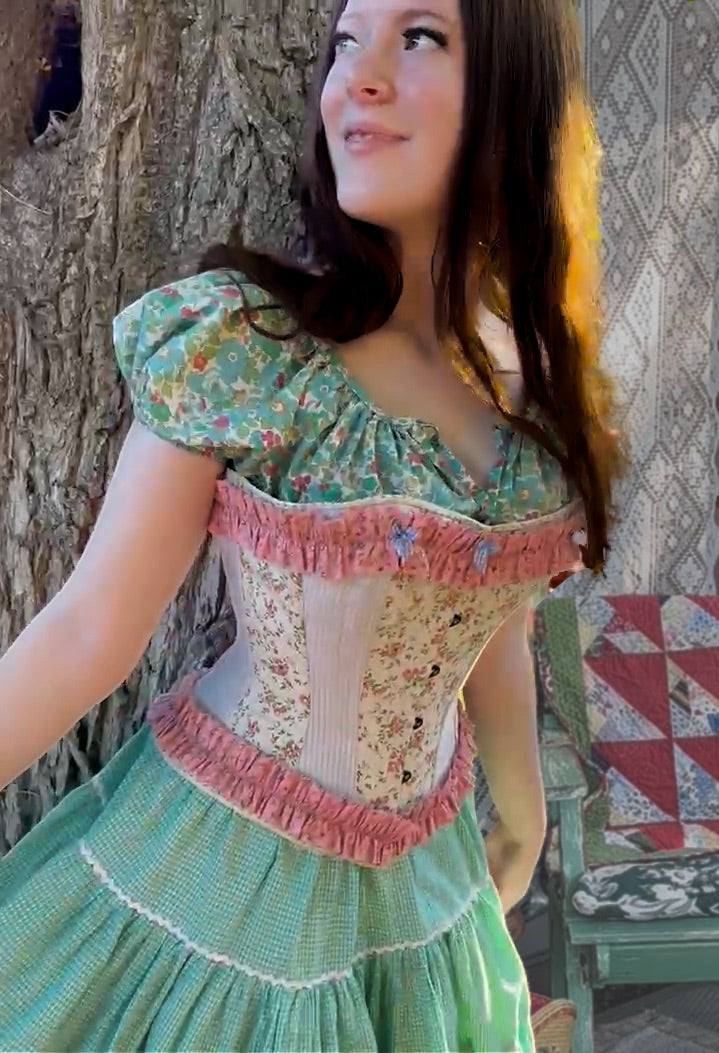 Primrose and Pinstripes - Adora Corset