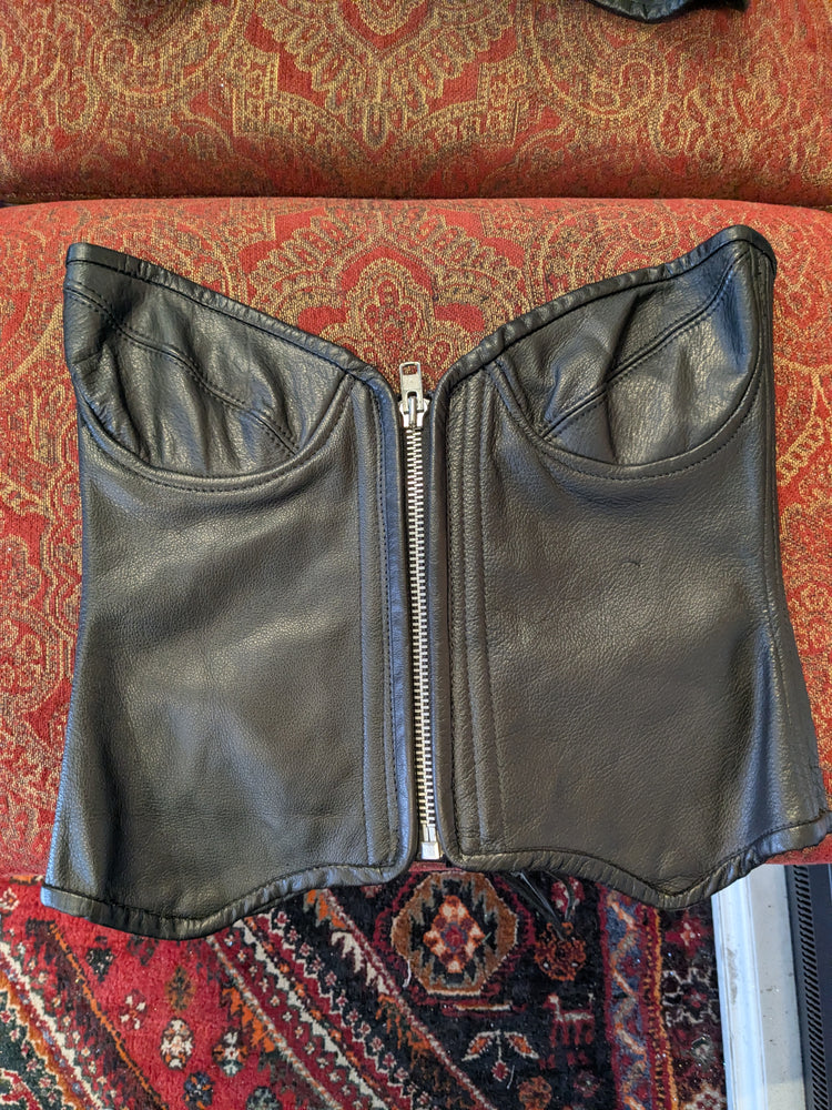 Leather Merry Widow Bustier 38C