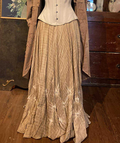 Paper Lace shibori dyed petticoat skirt