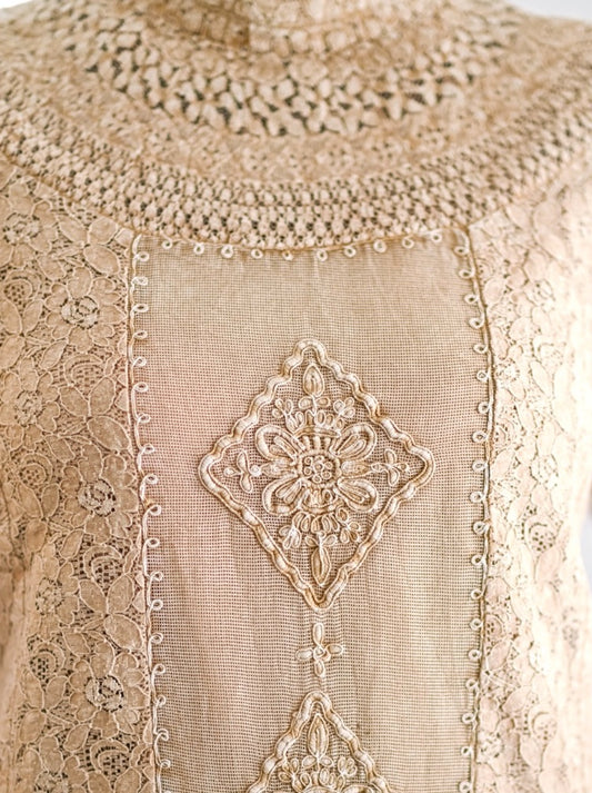 Victoria Blouse - Antique Ivory