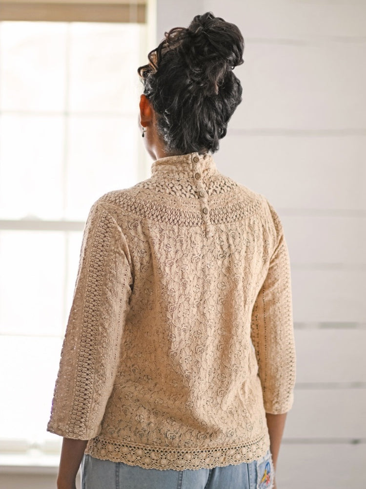 Victoria Blouse - Antique Ivory