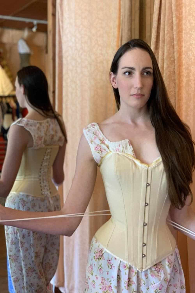 Juliet Corset - Buttercream Coutil