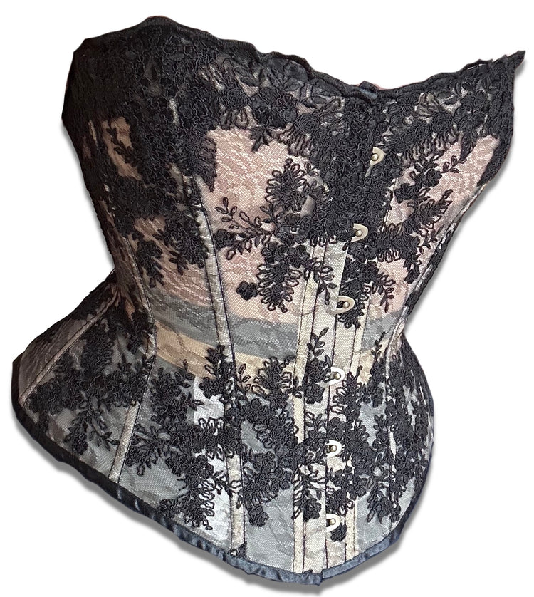 Nude Noir Shadow Lace - Adora Corset