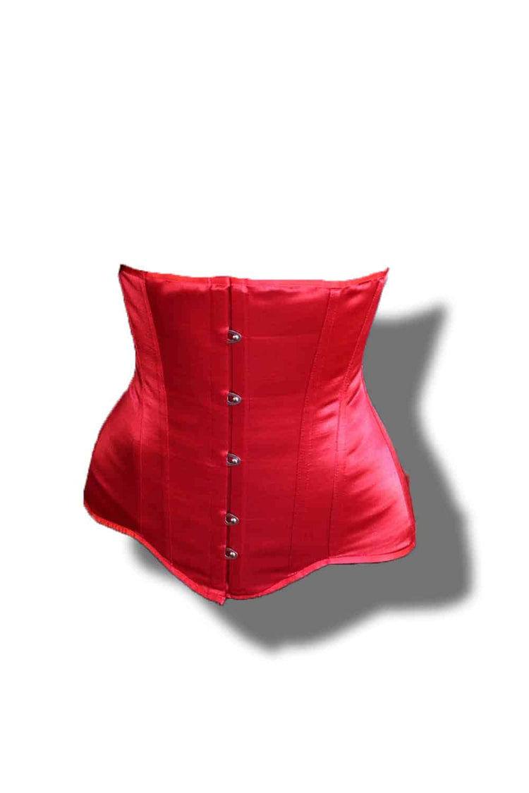 Edwardian Corset - Red Satin