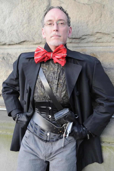 black satin cincher